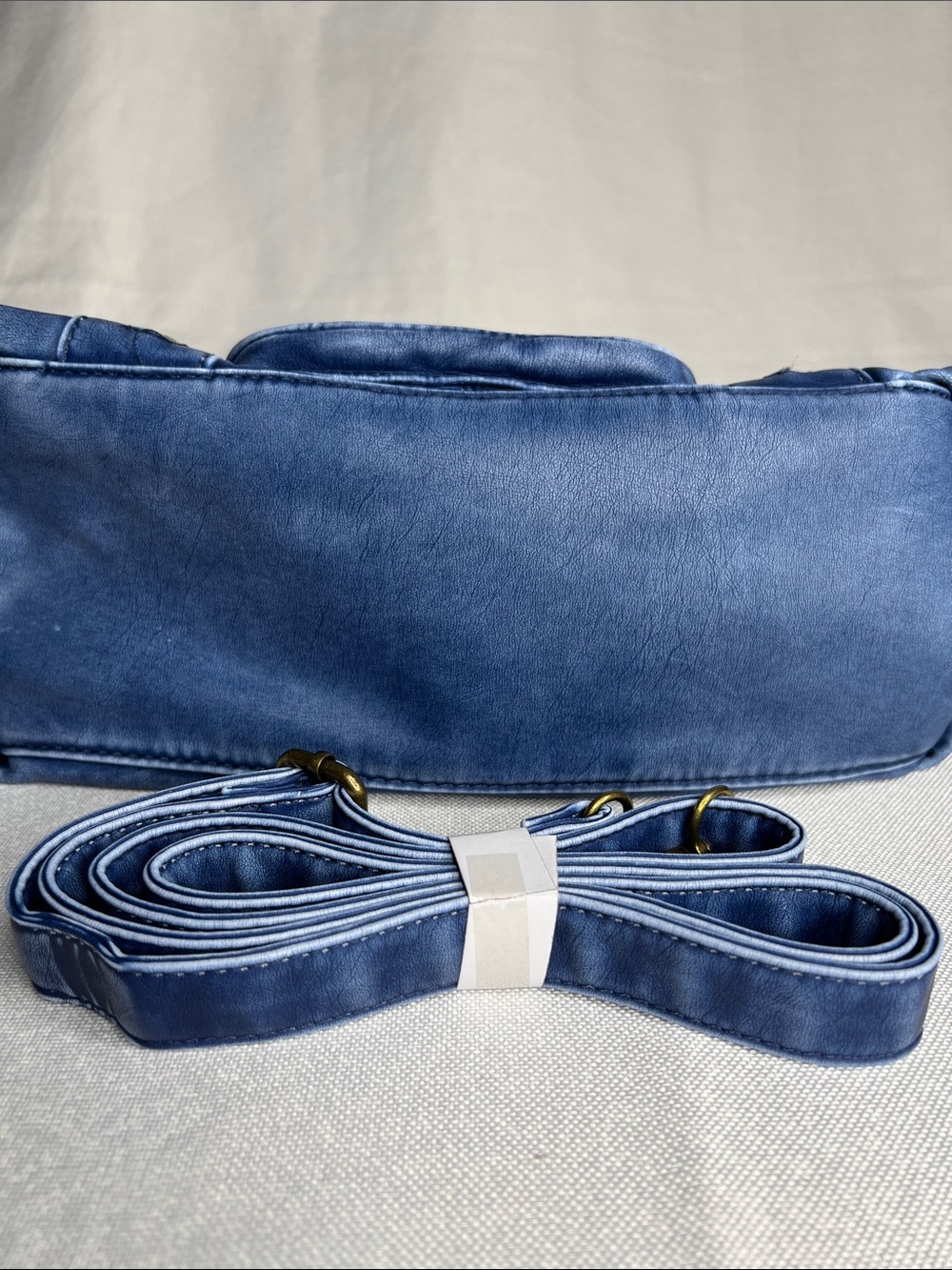 Angel Kiss Y2K Inspired Indigo Denim-Style Shoulder Bag with Detachable Strap - Picture 12 of 15